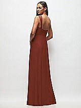 Rear View Thumbnail - Auburn Moon Contoured Wide Strap Sweetheart Maxi Dress