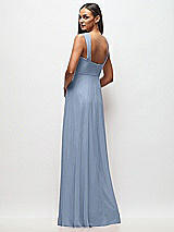 Rear View Thumbnail - Cloudy Contoured Wide Strap Sweetheart Maxi Dress