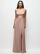 Front View Thumbnail - Neu Nude Contoured Wide Strap Sweetheart Maxi Dress
