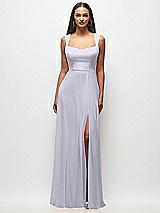 Front View Thumbnail - Silver Dove Contoured Wide Strap Sweetheart Maxi Dress