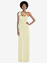 Alt View 2 Thumbnail - Butter Yellow Convertible Tie-Shoulder Empire Waist Maxi Dress