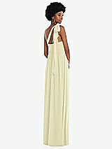 Alt View 3 Thumbnail - Butter Yellow Convertible Tie-Shoulder Empire Waist Maxi Dress