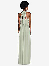 Alt View 5 Thumbnail - Celadon Convertible Tie-Shoulder Empire Waist Maxi Dress