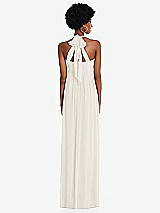 Alt View 5 Thumbnail - Ivory Convertible Tie-Shoulder Empire Waist Maxi Dress