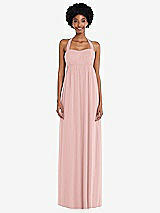 Alt View 4 Thumbnail - Rose Convertible Tie-Shoulder Empire Waist Maxi Dress