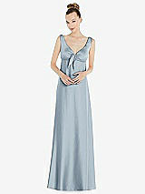 Alt View 1 Thumbnail - Mist Convertible Strap Empire Waist Satin Maxi Dress