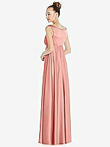 Rear View Thumbnail - Rose Convertible Strap Empire Waist Satin Maxi Dress
