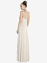 Rear View Thumbnail - Ivory Tie Shoulder A-Line Maxi Dress