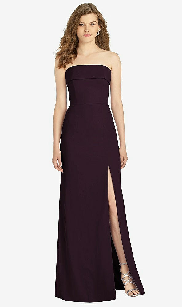 Front View - Deep Plum Bella Bridesmaids Dress BB139