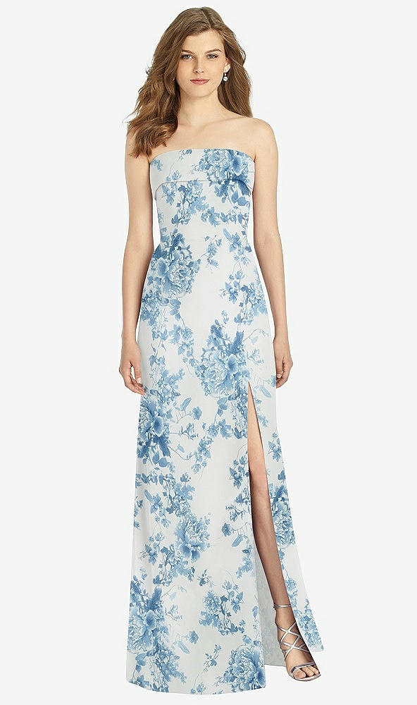 Front View - Cottage Rose Dusk Blue Bella Bridesmaids Dress BB139