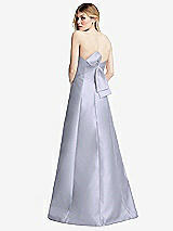 Front View Thumbnail - Silver Dove Strapless A-line Satin Gown with Modern Bow Detail