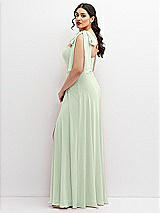 Alt View 2 Thumbnail - Mint Green Chiffon Convertible Maxi Dress with Multi-Way Tie Straps