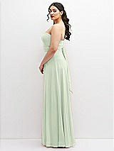 Alt View 5 Thumbnail - Mint Green Chiffon Convertible Maxi Dress with Multi-Way Tie Straps