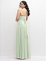 Alt View 6 Thumbnail - Mint Green Chiffon Convertible Maxi Dress with Multi-Way Tie Straps