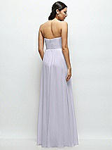 Rear View Thumbnail - Silver Dove Strapless Chiffon Maxi Dress with Oversized Bow Bodice