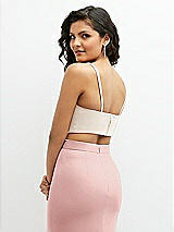 Rear View Thumbnail - Oat Crepe Mix-and-Match Midriff Corset Top 