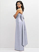 Side View Thumbnail - Silver Dove Strapless Draped Bodice Column Dress with Oversized Bow