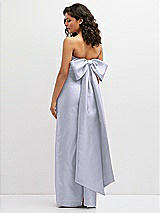 Rear View Thumbnail - Silver Dove Strapless Draped Bodice Column Dress with Oversized Bow