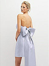 Alt View 1 Thumbnail - Silver Dove Strapless Satin Column Mini Dress with Oversized Bow
