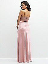 Alt View 2 Thumbnail - Neu Nude Satin Mix-and-Match Draped Midriff Top