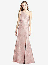 Front View Thumbnail - Bow And Blossom Print Bella Bridesmaids Dress BB137