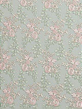 Front View Thumbnail - Willow Green Ivy Fleur Embroidery Fabric by the Yard