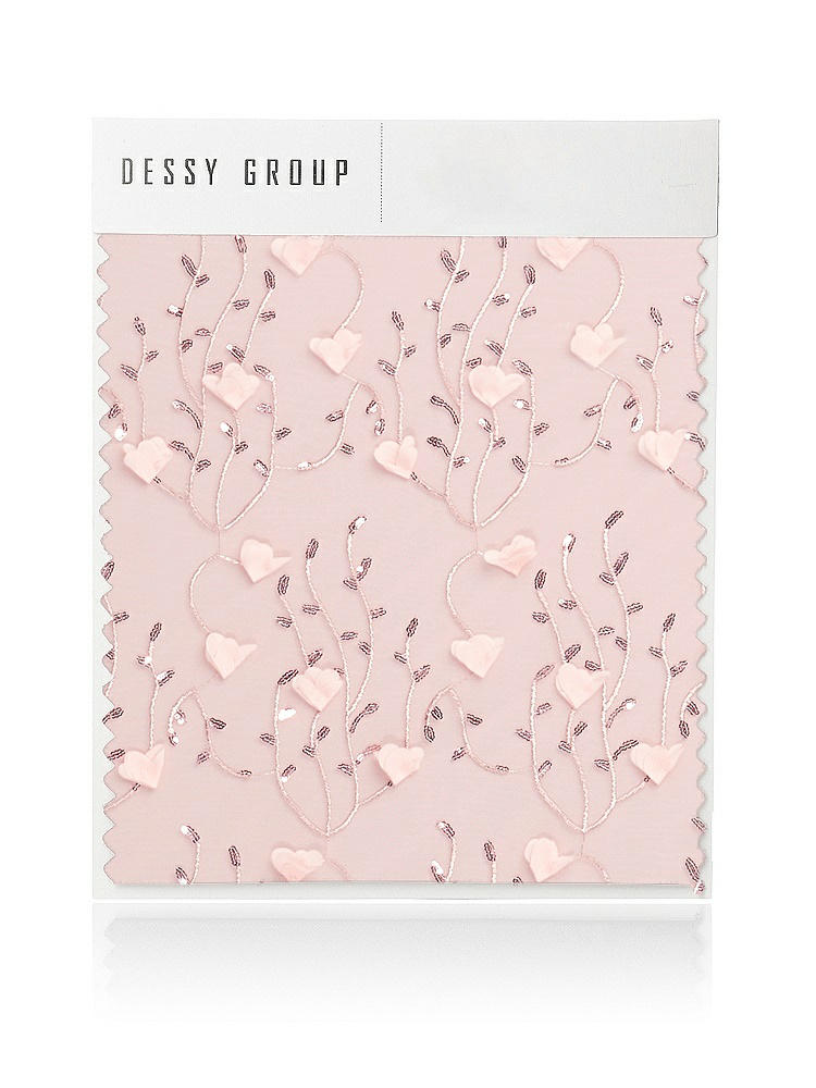 Front View - Rose Trellis 3D Sequin Embroidery Swatch