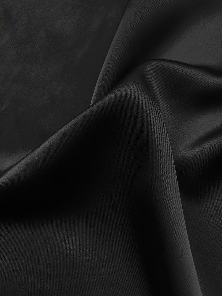 Front View - Black Neu Stretch Charmeuse Fabric by the Yard