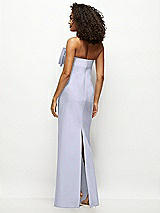 Rear View Thumbnail - Silver Dove Strapless Satin Column Maxi Dress with Oversized Handcrafted Bow