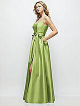 Front View Thumbnail - Mojito Scoop-Neck Tank Bodice Maxi Dress with Full Skirt
