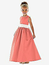Front View Thumbnail - Ginger & Ivory Flower Girl Dress FL4021