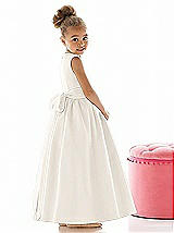 Rear View Thumbnail - Ivory & Ivory Flower Girl Dress FL4021