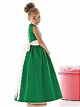 Rear View Thumbnail - Shamrock & Ivory Flower Girl Dress FL4021