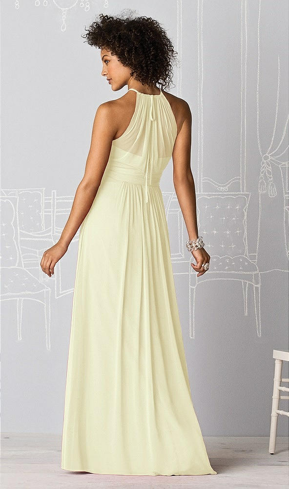 Back View - Butter Yellow After Six Bridesmaid Dress 6613