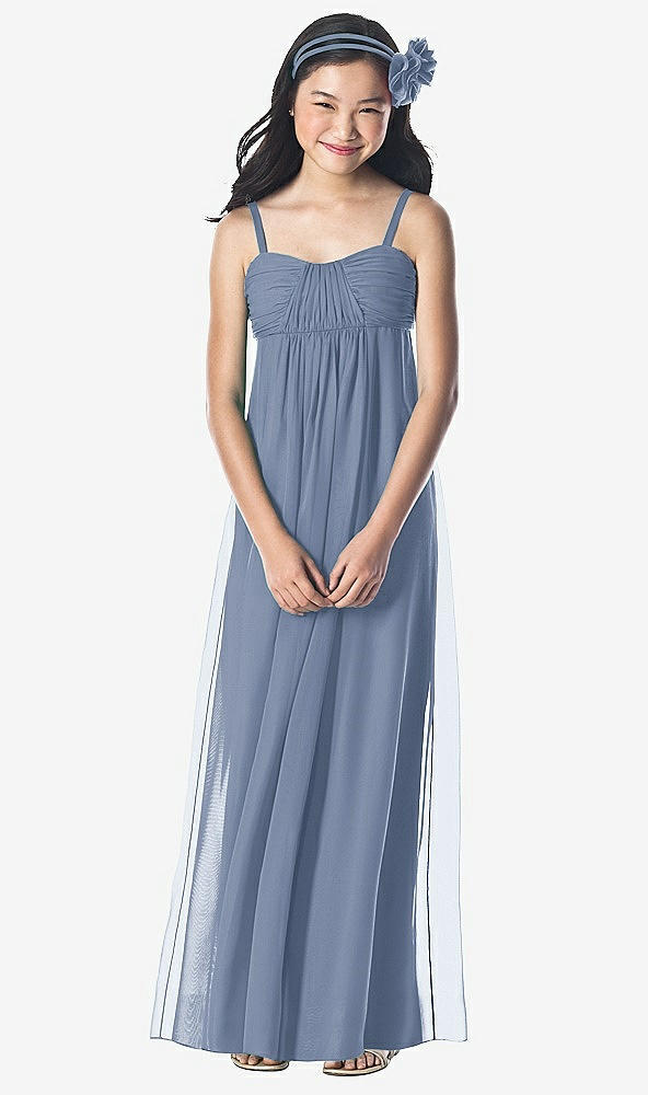 Front View - Larkspur Blue Dessy Collection Junior Bridesmaid Style JR835