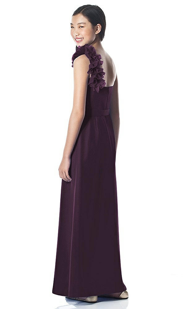 Back View - Aubergine Dessy Collection Junior Bridesmaid style JR611