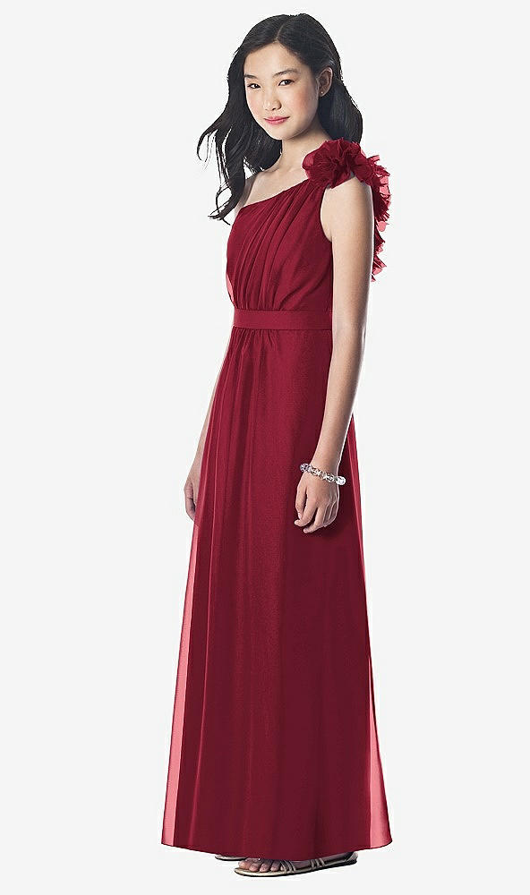 Front View - Burgundy Dessy Collection Junior Bridesmaid style JR611