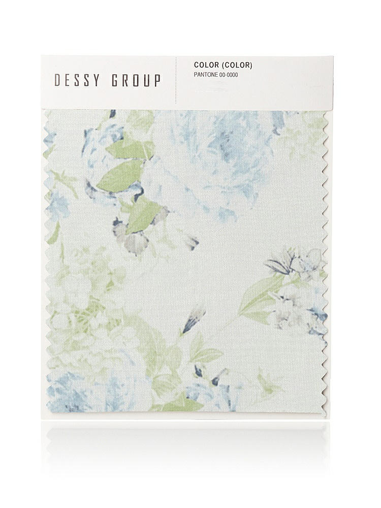 Front View - Bleu Garden Lux Chiffon Swatch