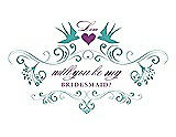 Front View Thumbnail - Capri & Orchid Will You Be My Bridesmaid Card - Classic
