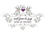 Front View Thumbnail - Sand & Orchid Will You Be My Maid of Honor Card - Classic