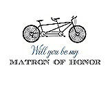 Front View Thumbnail - Stormy & Cornflower Will You Be My Matron of Honor Card - Bike