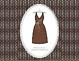Front View Thumbnail - Cinnamon & Oyster Will You Be My Maid of Honor Card - Dress