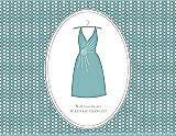 Front View Thumbnail - Seaside & Oyster Will You Be My Maid of Honor Card - Dress