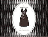 Front View Thumbnail - Espresso & Oyster Will You Be My Maid of Honor Card - Dress