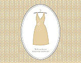 Front View Thumbnail - Ice Yellow & Oyster Will You Be My Maid of Honor Card - Dress
