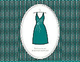 Front View Thumbnail - Jade & Oyster Will You Be My Maid of Honor Card - Dress