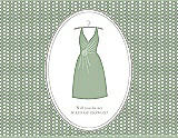 Front View Thumbnail - Mermaid & Oyster Will You Be My Maid of Honor Card - Dress
