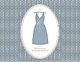 Front View Thumbnail - Platinum & Oyster Will You Be My Maid of Honor Card - Dress