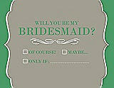 Front View Thumbnail - Twig & Juniper Will You Be My Bridesmaid Card - Checkbox