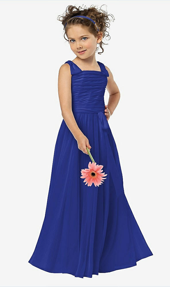 Front View - Cobalt Blue Flower Girl Style FL4033